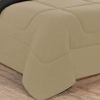 Kit Edredom Malha 100% Algodão Gran Moratta 3 Peças Queen - Avelã-preto - 3