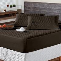 Protetor Colchao Queen Impermeavel Matelado Aquarela 01 Peça - Marrom - 1