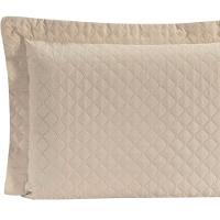 Porta Travesseiro Com Debrum Requinte Liso 01 Peça - Bege