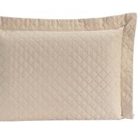 Porta Travesseiro Com Debrum Requinte Liso 01 Peça - Bege - 7