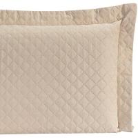 Porta Travesseiro Com Debrum Requinte Liso 01 Peça - Bege - 9