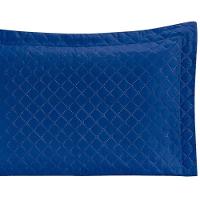 Porta Travesseiro Com Debrum Requinte Liso 01 Peça - Azul Royal