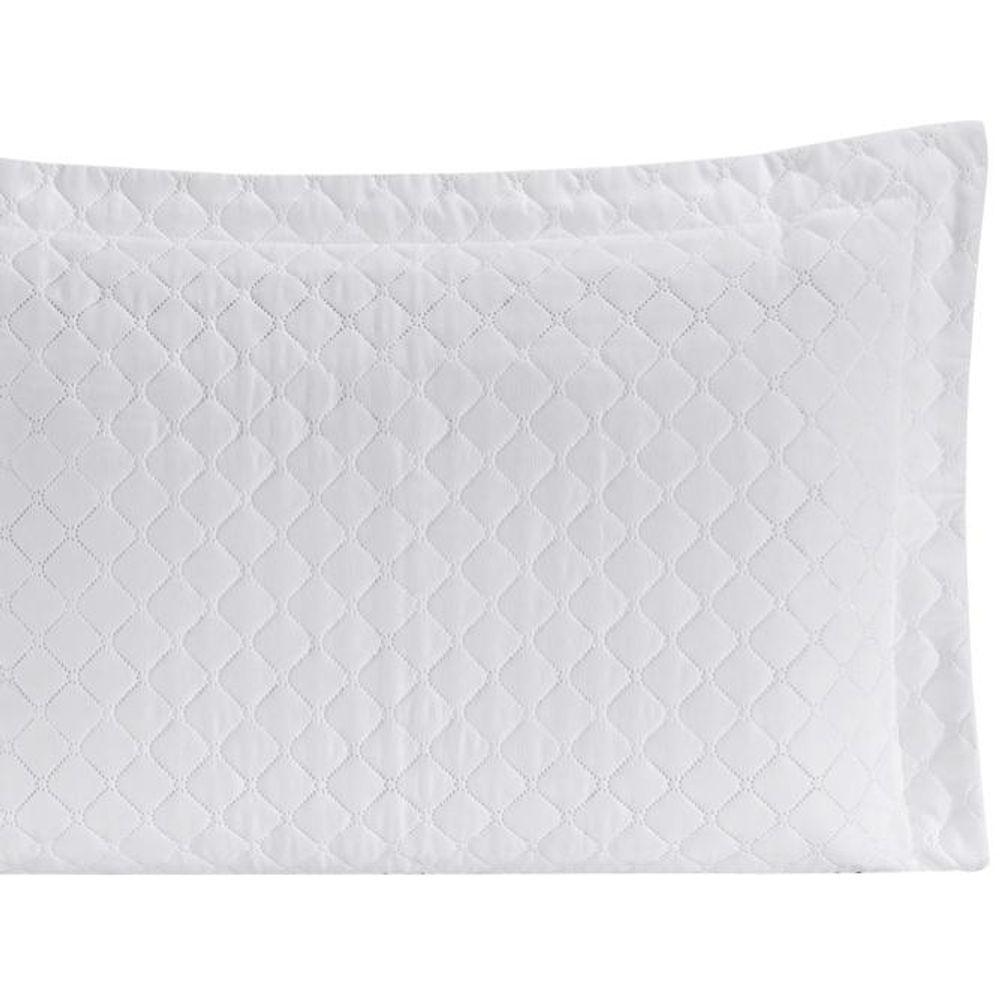 Porta Travesseiro Com Debrum Requinte Liso 01 Peça - Branco - 4