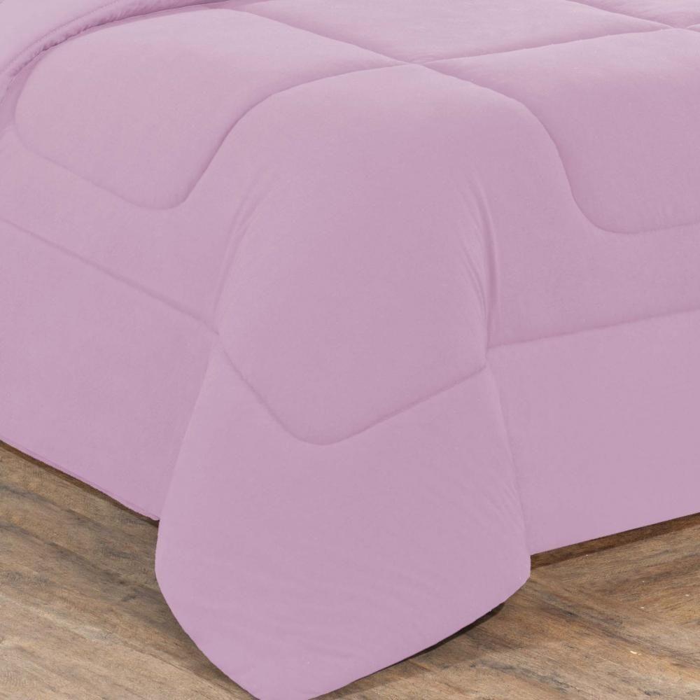 Kit Edredom Malha 100% Algodão Gran Moratta 3 Peças Casal - Rosa Bebê-rosa Bebê - 2