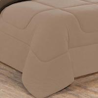 Kit Edredom Malha 100% Algodão Gran Moratta 2 Peças Solteiro - Avelã-marrom - 2