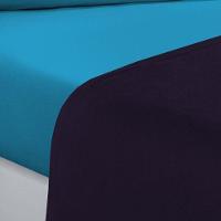 Jogo De Cama Malha Lençol 100% Algodão Gran Moratta 4 Peças King - Roxo-azul Turqueza - 2