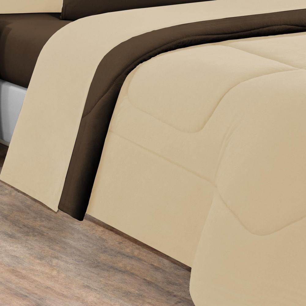 Edredom Malha 100% Algodão Gran Moratta 1 Peça King - Palha -marrom - 2