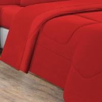 Edredom Malha 100% Algodão Gran Moratta 1 Peça King - Vermelho-vermelho - 3