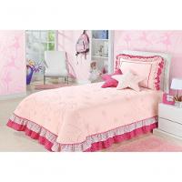 Kit Cobre Leito Com Almofadas Bailarina Solteiro 4 Peças - Pink