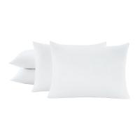 Kit 4 Travesseiros 50x70cm Antialérgico Lavável Fibra Siliconada Macio Confort - Branco - 1