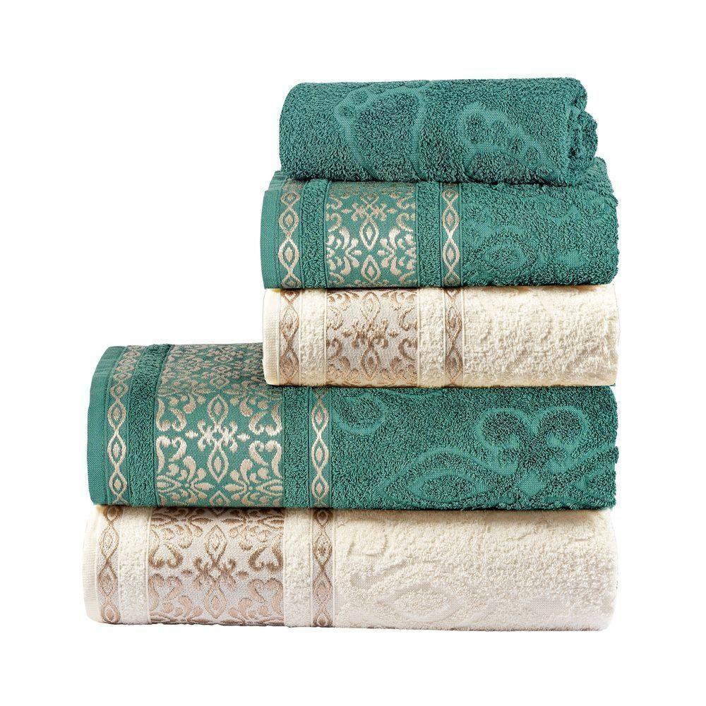 Jogo De Banho Essence 100% Algodão 05 Peças - Erva Doce-pérola - 1