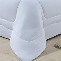 Edredom Dupla Face 100% Algodão Malha Queen Gran Moratta 01 Peça - Branco- Preto - 19