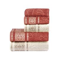 Jogo De Banho Essence 100% Algodão 05 Peças - Terracota-pérola - 1