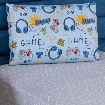 Jogo De Cama Lençol Bouti Infantil Kids Solteiro 02 Peças - Game