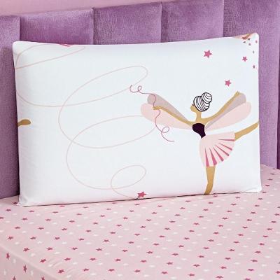 Jogo De Cama Lençol Bouti Infantil Kids Solteiro 02 Peças - Bailarina