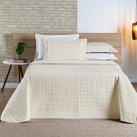 Cobre Leito Madri Percal 200 Fios 100% Algodão Queen 03 Peças - Palha - 2