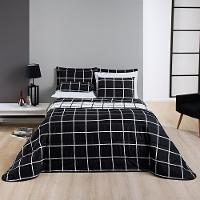 Cobre Leito 200 Fios Dupla Face King Austin 03 Peças - Preto - 3