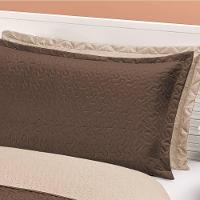 Cobre Leito Dupla Face Solteiro Clara 02 Peças - Marrom-cáqui - 3