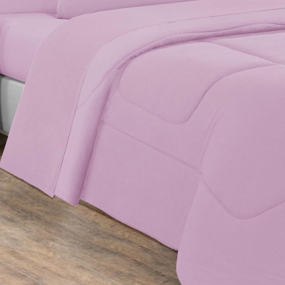 Edredom Malha 100% Algodão Gran Moratta 1 Peça King - Rosa Bebê-rosa Bebê - 2