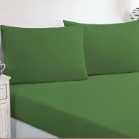 Jogo De Cama Malha Lençol 100% Algodão Gran Moratta 3 Peças King - Verde Bandeira - 7