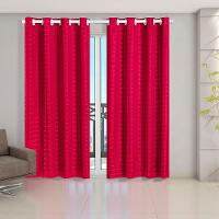 Cortina Blackout Pvc Com Tecido Voil Xadrez 2,80 M X 2,30 M - Pink - 1