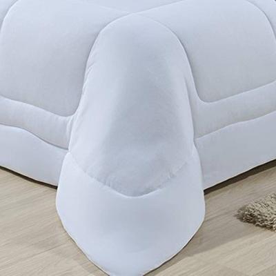 Edredom Dupla Face 100% Algodão Malha Solteiro Gran Moratta 01 Peça - Branco