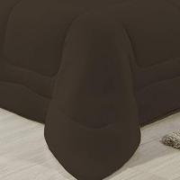 Edredom Dupla Face 100% Algodão Malha King Gran Moratta 01 Peça - Marrom- Vermelho - 18