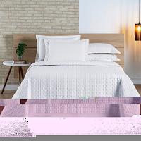 Cobre Leito Madri Percal 200 Fios 100% Algodão Queen 03 Peças - Branco - 3