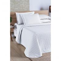Cobre Leito Madri Percal 200 Fios 100% Algodão Queen 03 Peças - Branco - 7