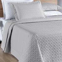 Cobre Leito Madri Percal 200 Fios 100% Algodão King 03 Peças - Cinza - 11