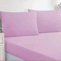 Jogo De Cama Malha Lençol 100% Algodão Gran Moratta 2 Peças Solteiro - Rosa Bebê - 5