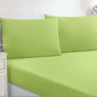 Jogo De Cama Malha Lençol 100% Algodão Gran Moratta 2 Peças Solteiro - Verde Pistache - 2