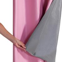 Cortina Blackout Pvc Com Tecido Voil Xadrez 2,00 M X 1,40 M - Rosa - 2