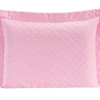 Porta Travesseiro Com Debrum Requinte Liso 01 Peça - Rosa