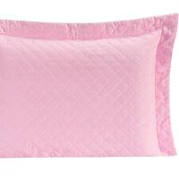 Porta Travesseiro Com Debrum Requinte Liso 01 Peça - Rosa - 5
