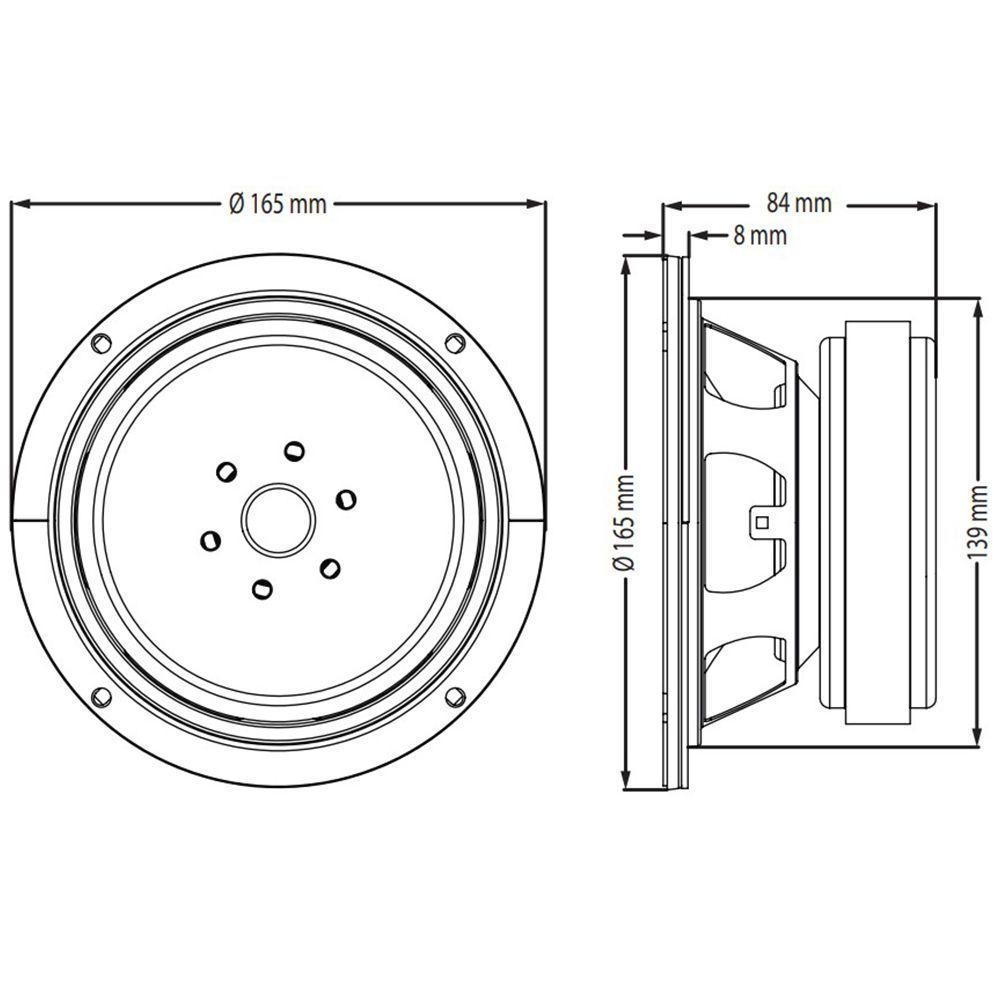 Alto-falante 6 Polegadas 150w Rms - Atk Eletroacústica 6wf310b - 8 Ohms - Médios - 2