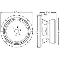 Alto-falante 6 Polegadas 150w Rms - Atk Eletroacústica 6wf310b - 8 Ohms - Médios - 2