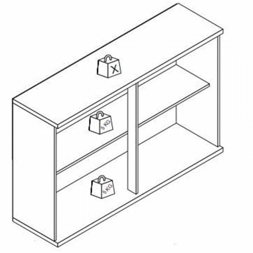 Armário Marcela 2 Portas Com Vidros 120 Cm 6154 Freijo - 4