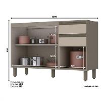 Cozinha Completa Henn Connect 7 Peças Zurich/cinza Bvolt - 13