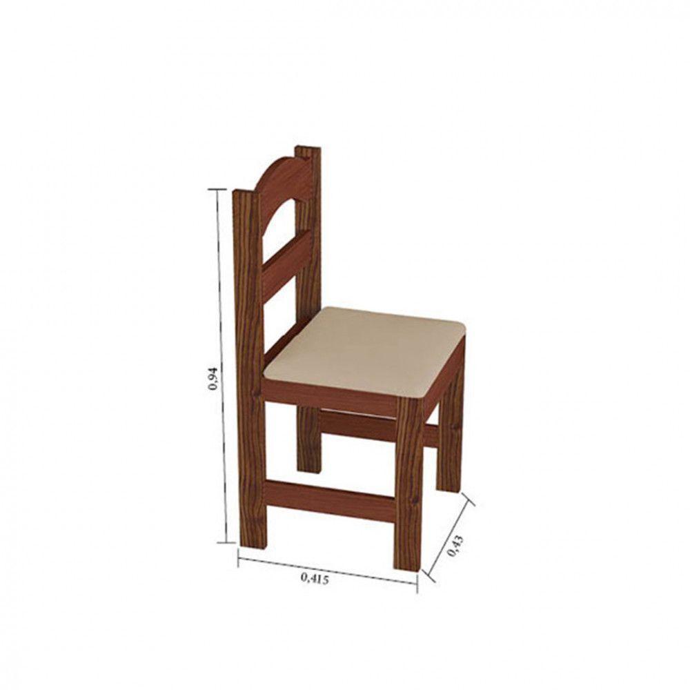 Mesa Arauna Com 4 Cadeiras Primavera Amendoa/Bege - 2