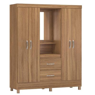 Guarda Roupa Casal Lord Capelinha 4 Portas 2 Gavetas Amendola Touch MDP