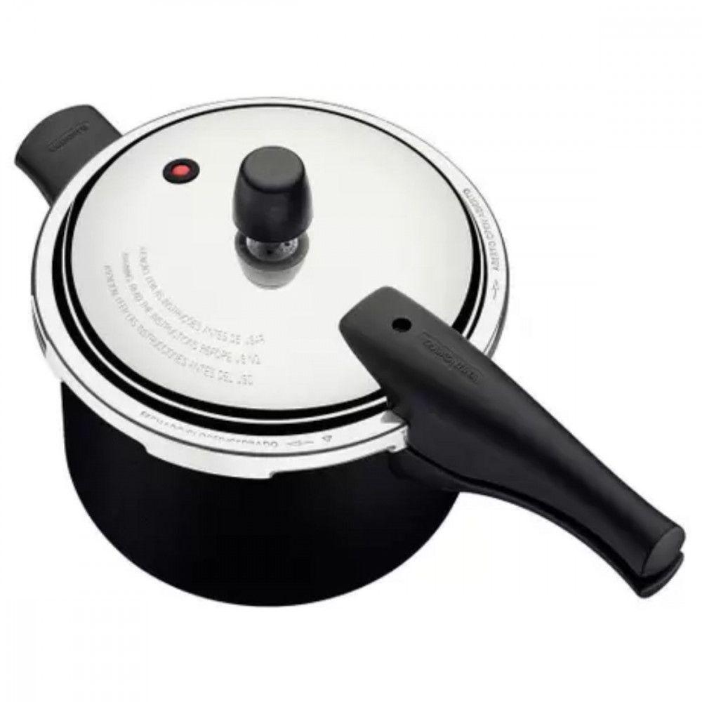 Panela De Pressão Tramontina Vancouver 4,5l Em Alumínio Revestimento Interno E Externo Antiaderente Preto - 3