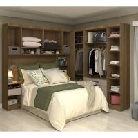 Módulo De Guarda Roupa Eucamoveis Paris 3 Portas 4 Gavetas Avela/cinammon - 2