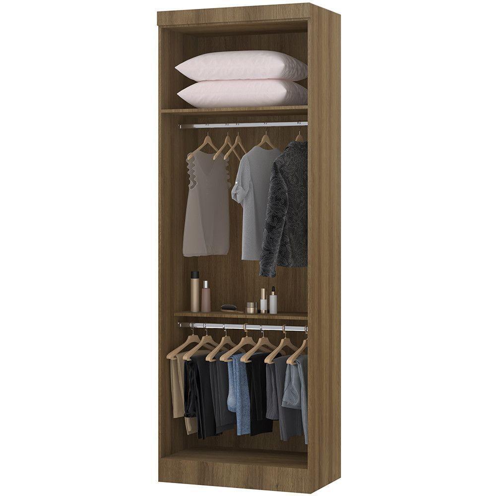 Módulo Guarda Roupa Eucamoveis Paris 2 Portas Avela/cinammon - 4
