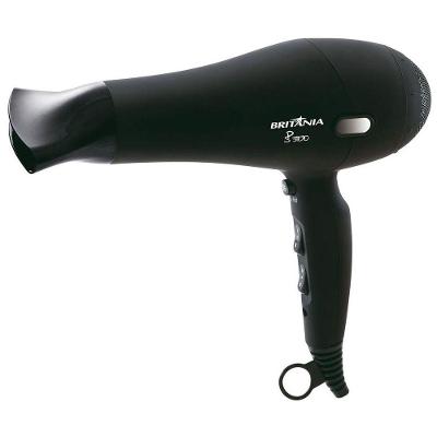 Secador De Cabelos Britânia Com 1800w Preto 110v