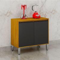 Balcão De Cozinha 2 Portas 1 Prateleira Eduarda Cinamomo-grafite - 1