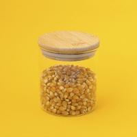 Pote De Vidro Com Tampa De Bambu Oikos 400ml Hermético Redondo - 4