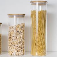 Pote De Vidro Com Tampa De Bambu Oikos 2l Hermético Redondo - 5