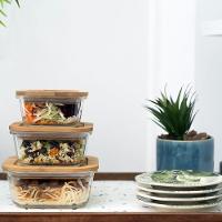 Pote De Vidro Com Tampa De Bambu Oikos 320ml Hermético - 3