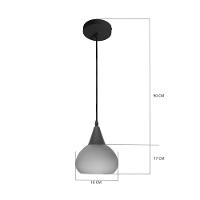 Lustre Pendente Taschibra Td411 E27 Bivolt Branco - 5